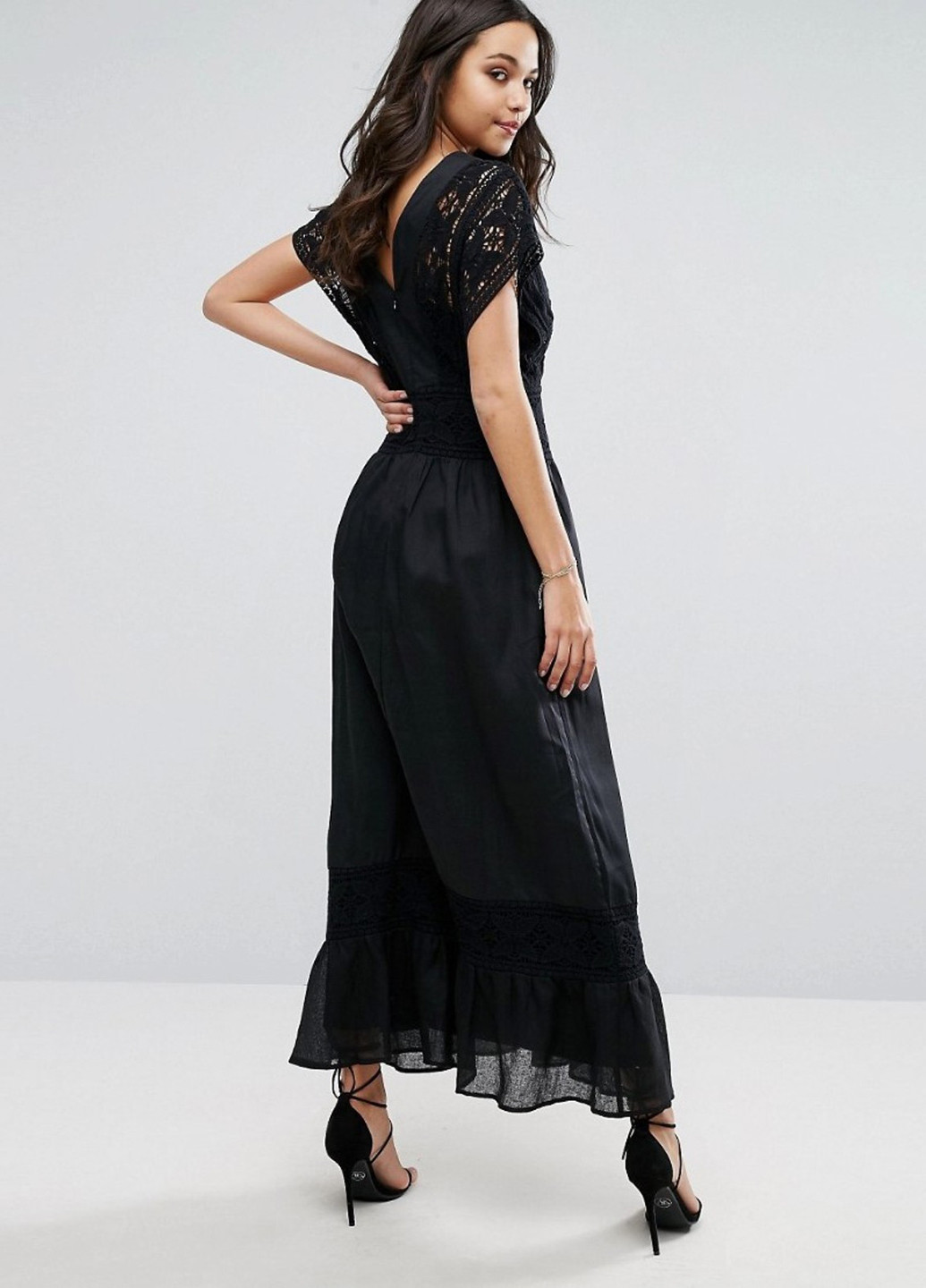 Чорна кежуал сукня кльош Stevie May однотонна