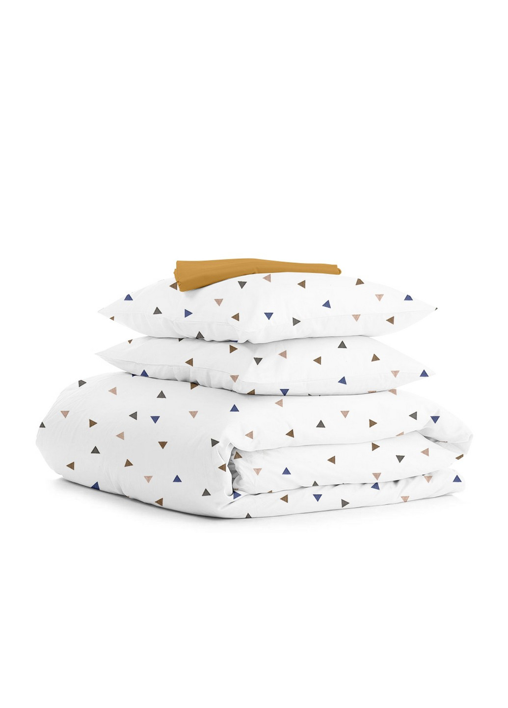 Комплект полуторного постельного белья на резинке Delta Color Mustard 160x220 см (4822052081198) Cosas (251851697)