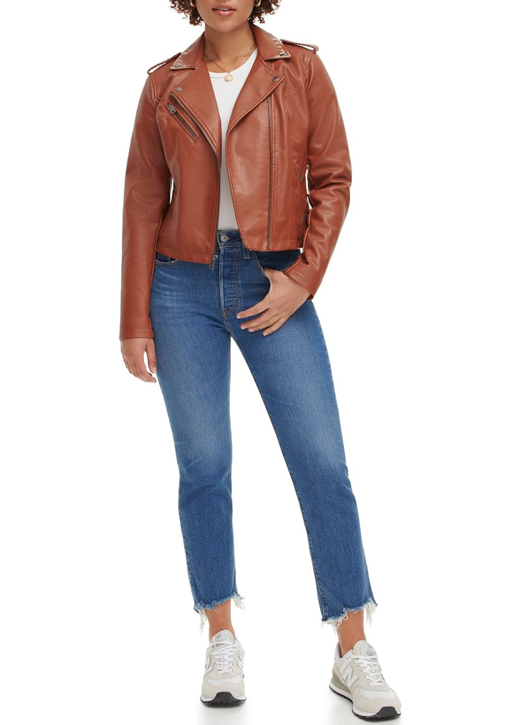 Коричнева демісезонна куртка косуха Levi's