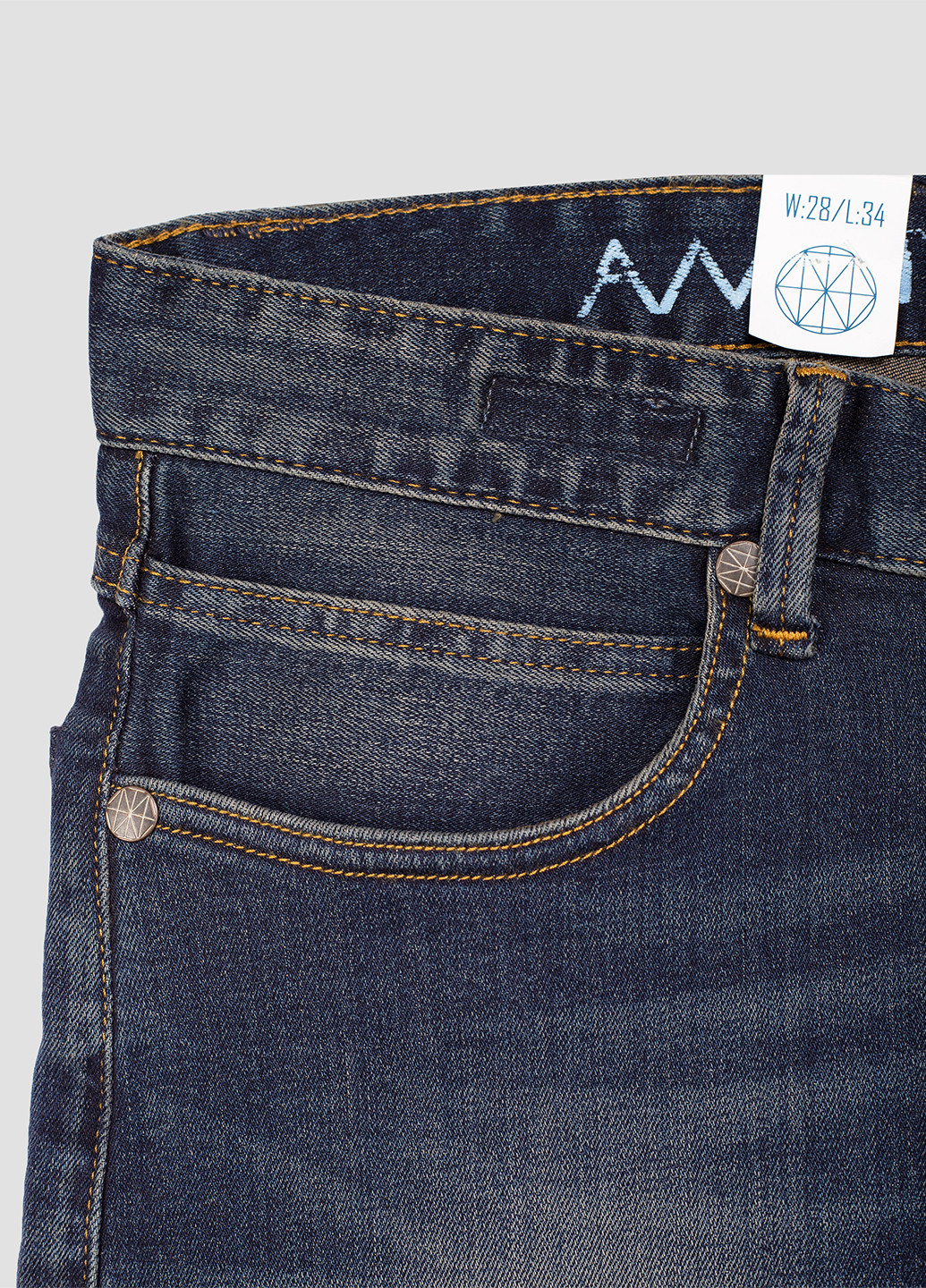 Синие демисезонные джоггеры, зауженные джинсы Amsterdenim