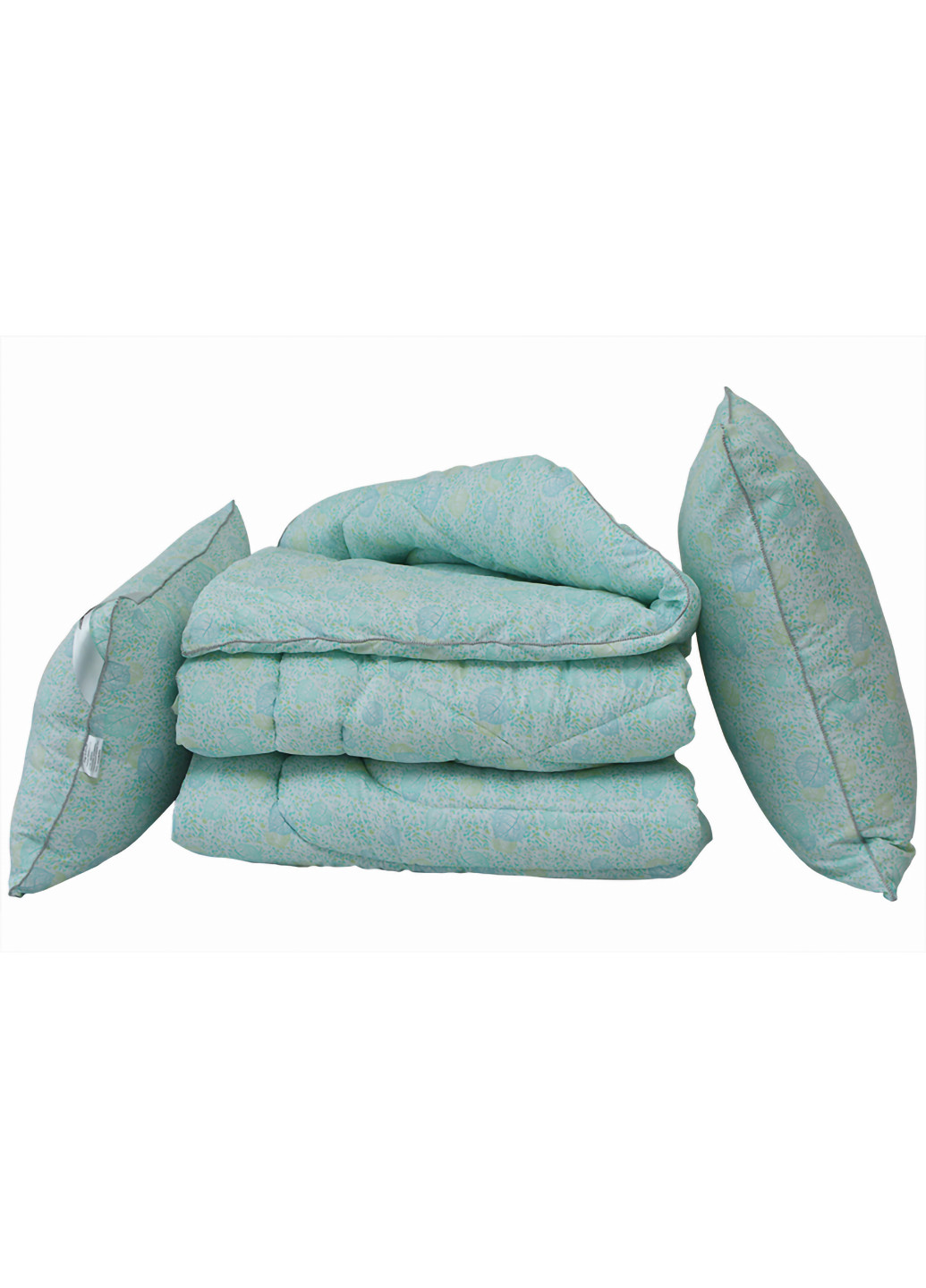 Комплект одеяло лебяжий пух Listok 1.5-сп. + 2 подушки 70х70 см Tag (254805460)