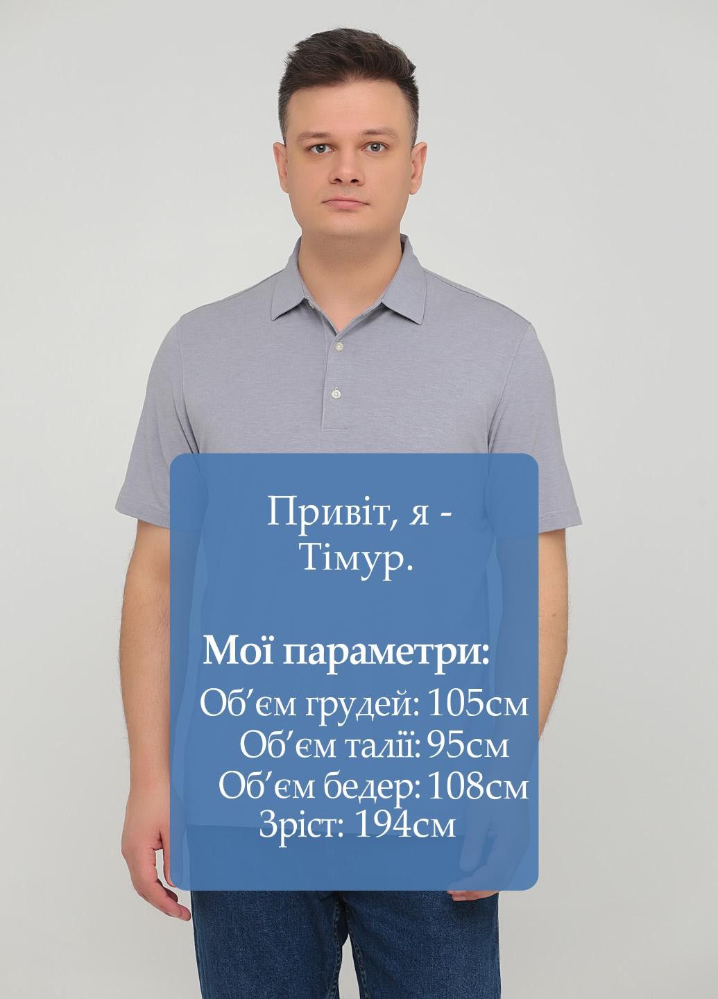 Серая футболка-поло для мужчин Greg Norman меланжевая