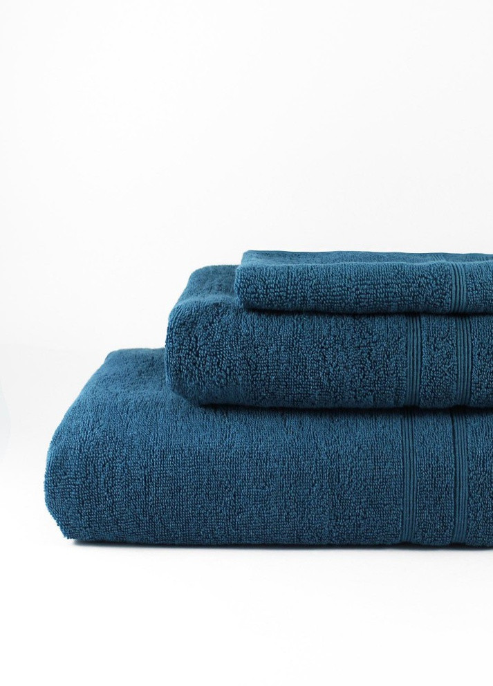 Рушник махровий New Wave, Bulgaria tex, PETROL, розмір 50x90 см, щільність 420 гр/м2 Bulgaria-Tex зелений