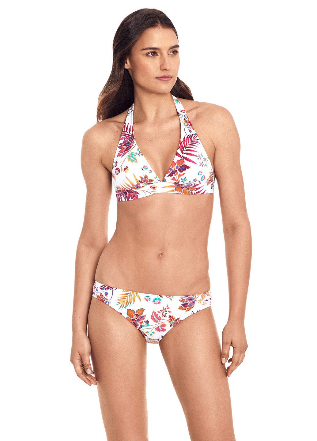 Белые купальные трусики с цветочным принтом Ralph Lauren