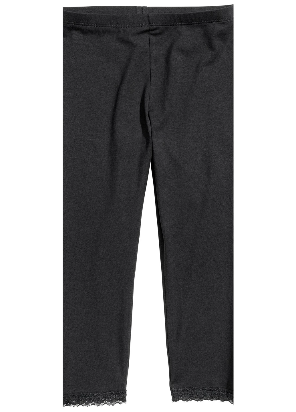 Черные демисезонные леггинсы H&M