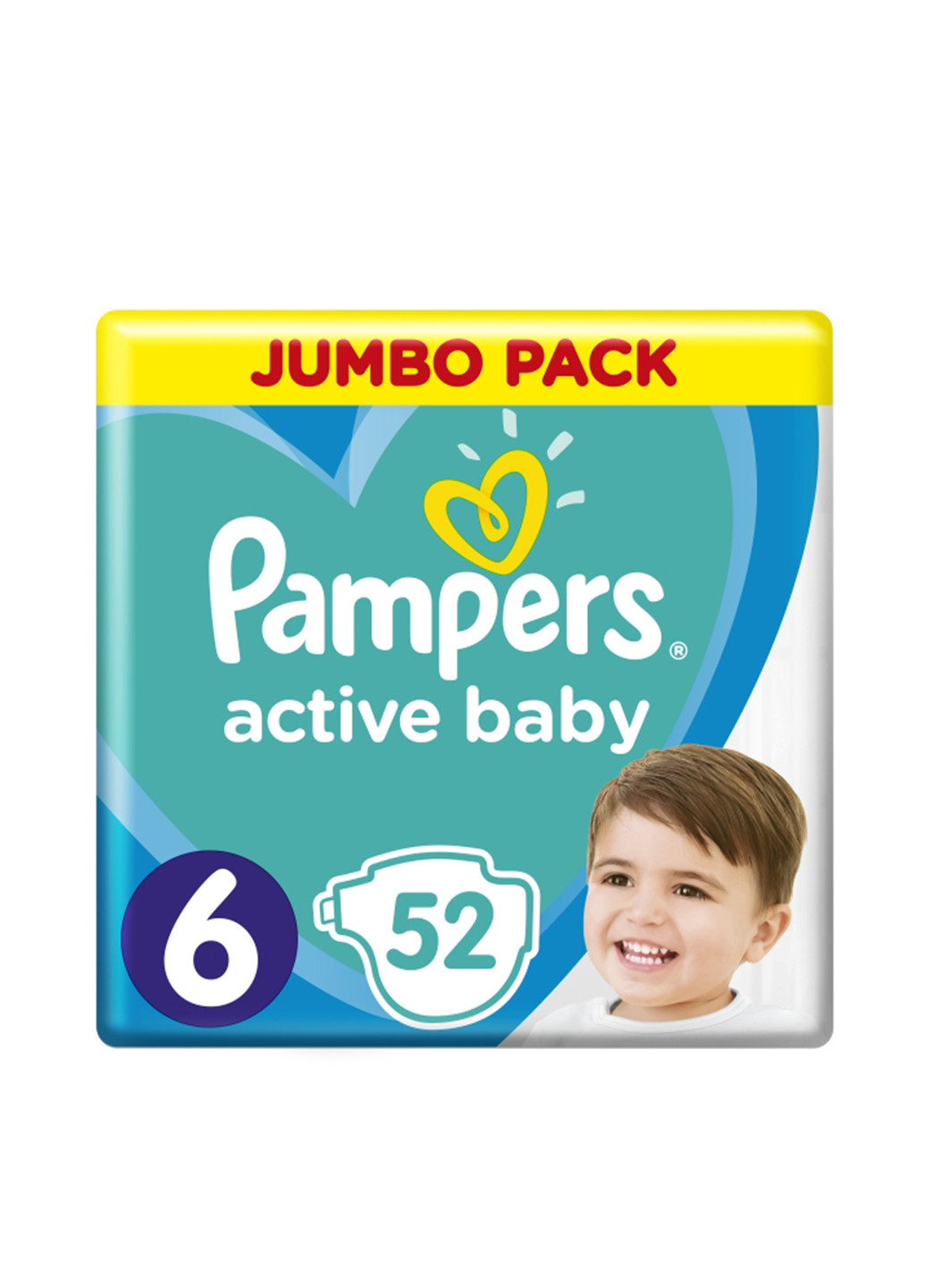 Подгузники Active Baby 6 (13-18 кг), (52 шт.) Pampers (130948252)