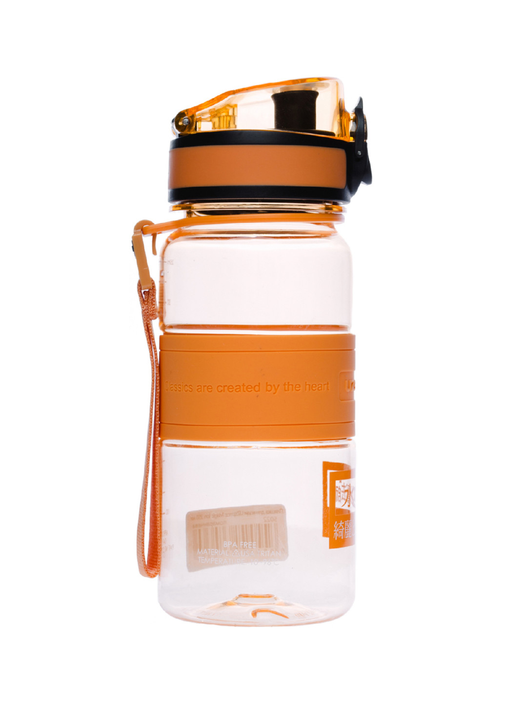 Бутылка для воды Uzspace magic ion 350 мл. оранжевая (143357680)