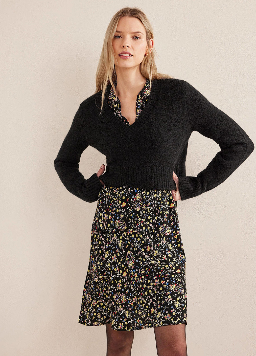 Чорний демісезонний пуловер пуловер Boden