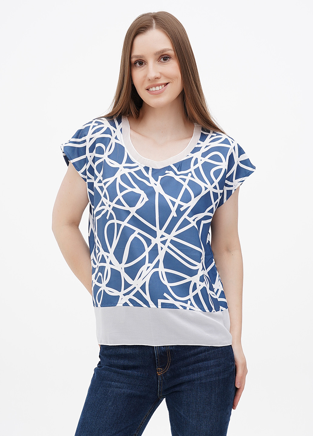 Світло-синя блуза Creation L