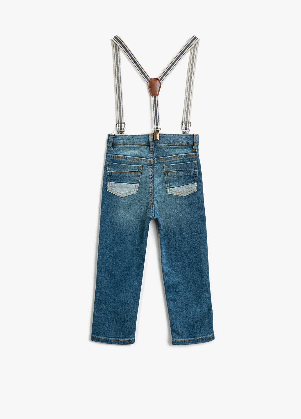 Голубые демисезонные прямые джинсы KOTON