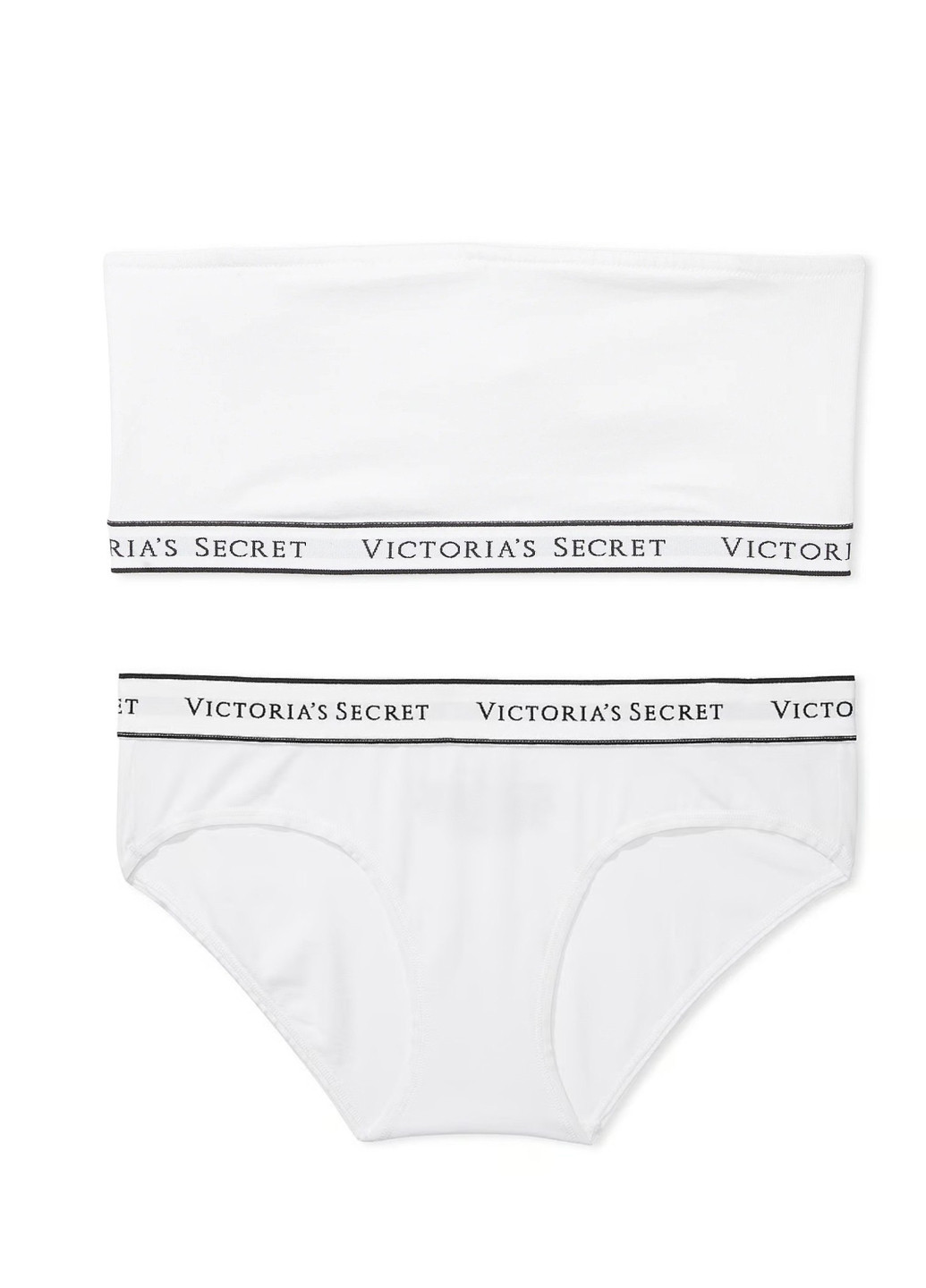Белый демисезонный комплект (бюстгальтер, трусики) Victoria's Secret