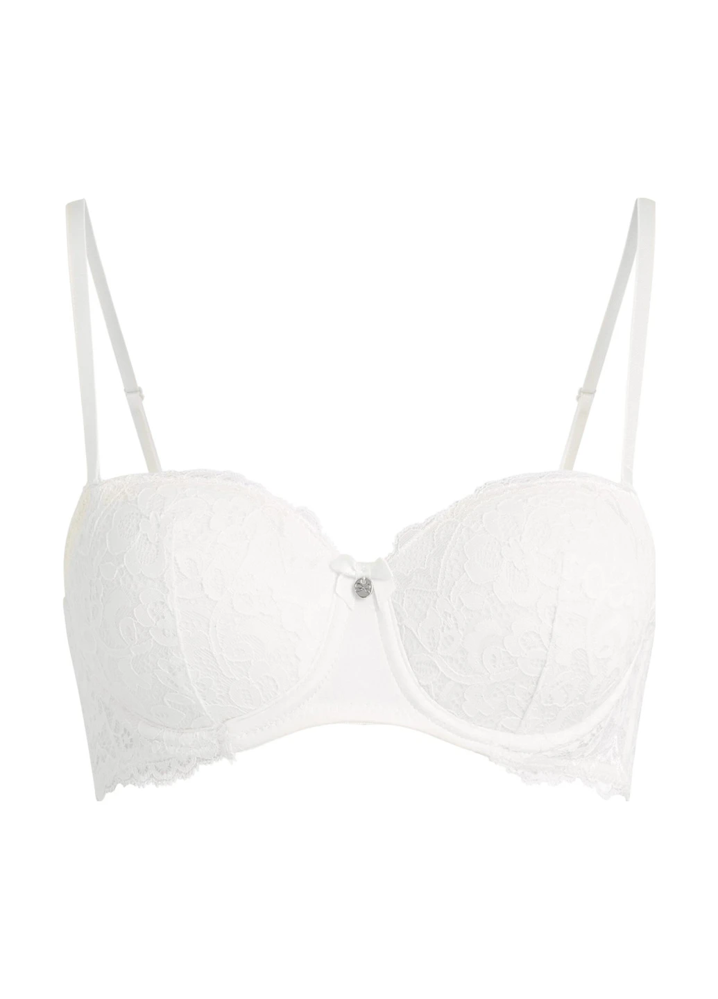 Білий балконет бюстгальтер Hunkemoller з кісточками поліамід