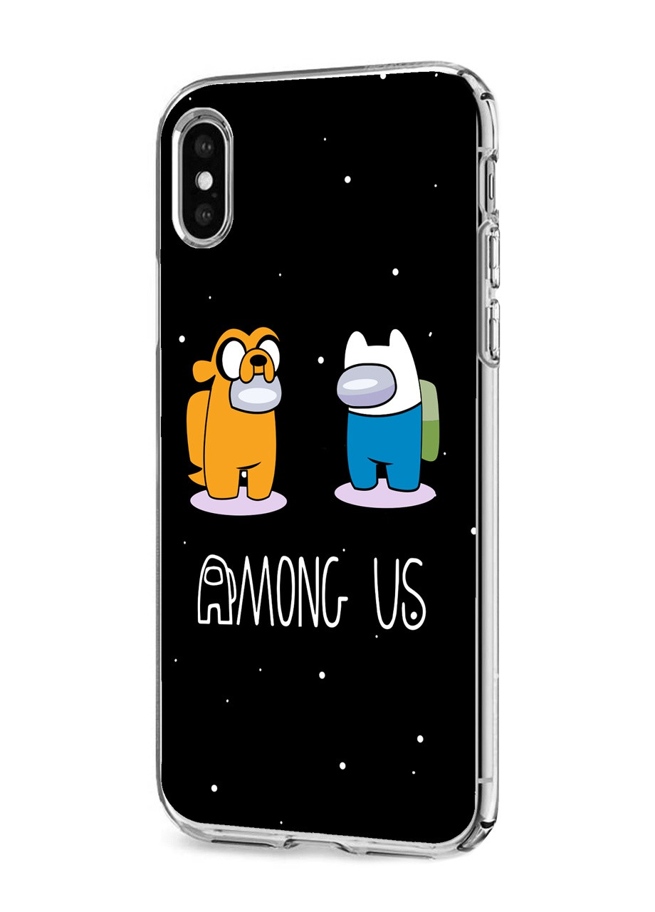 Чохол силіконовий Apple Iphone X Амонг Ас Час пригод (Among Us Adventure Time) (6129-2414) MobiPrint (219566305)