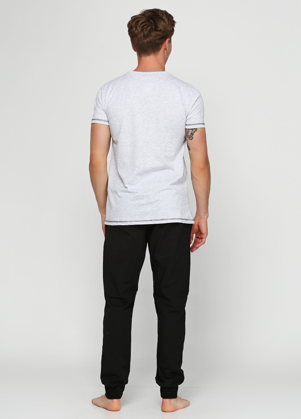 Світло-сірий демісезонний комплект (футболка, штани) Ipektenim