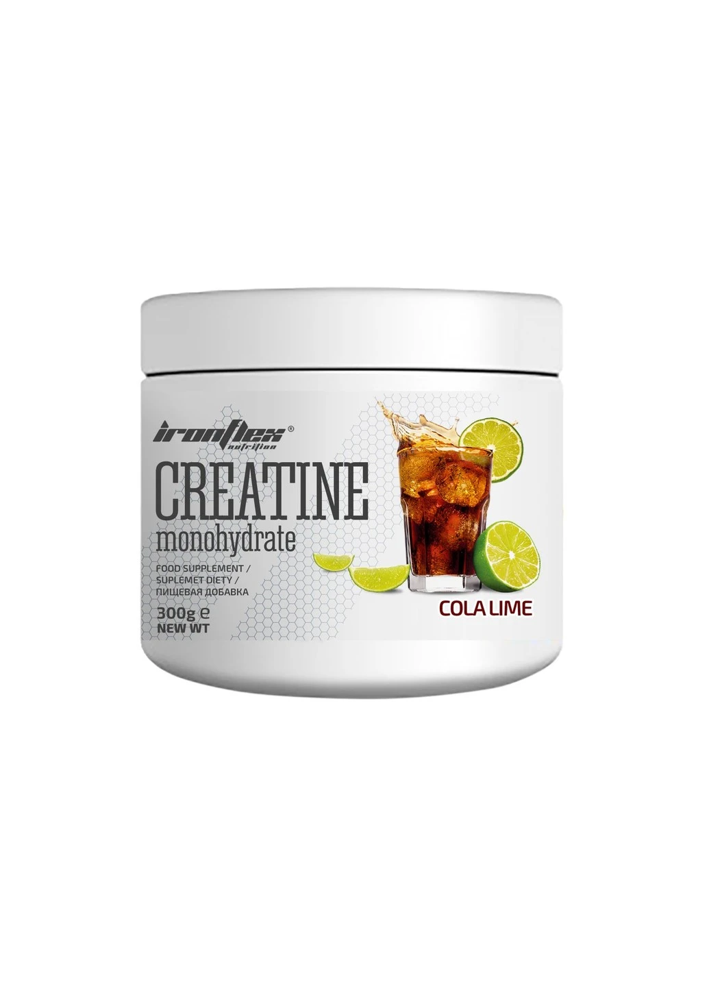 Креатин моногідрат Creatine monohydrate 300 грам Ківі-кактус Iron Flex (255279626)