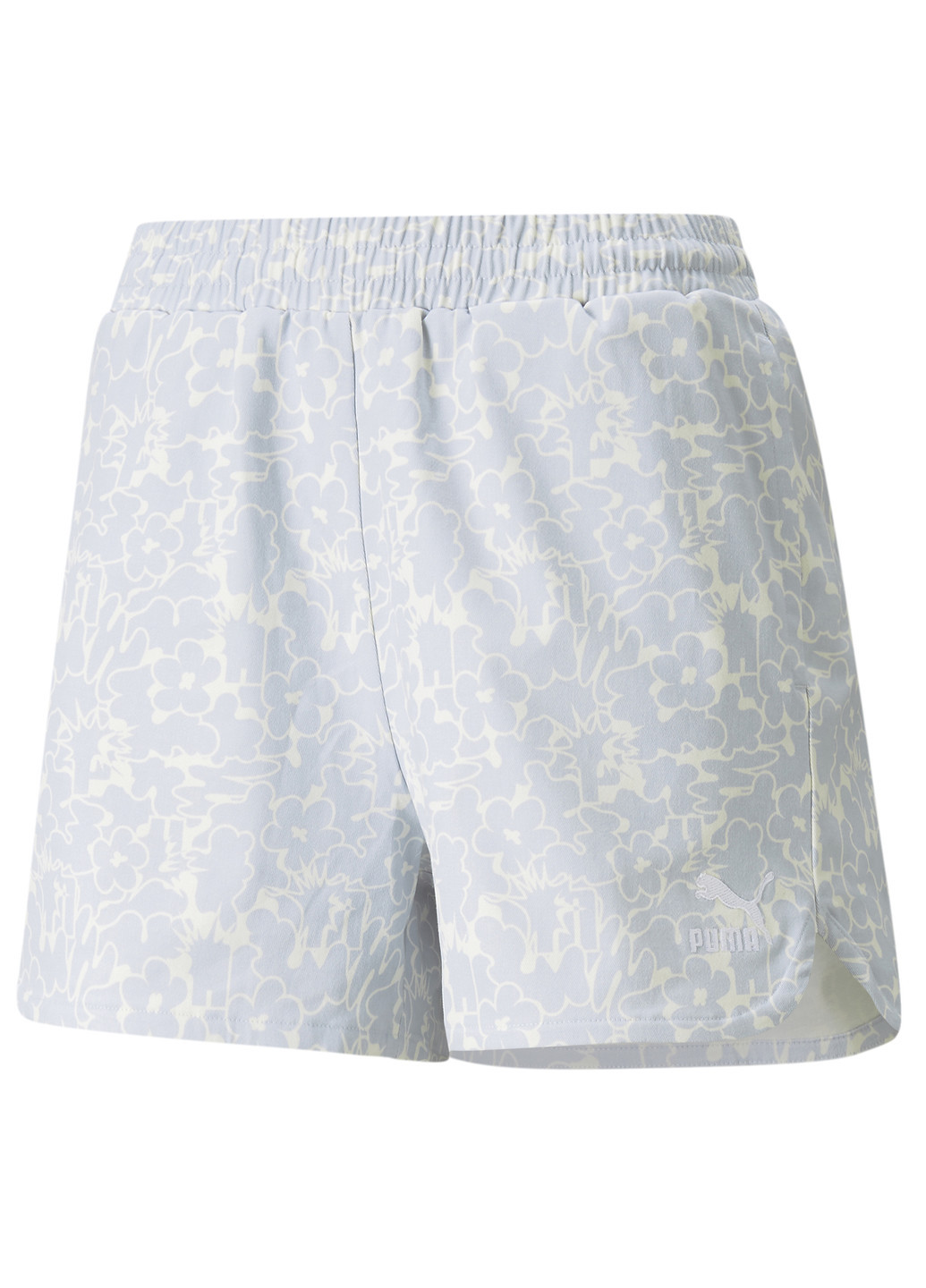 Синие демисезонные шорты summer resort twill women's shorts Puma