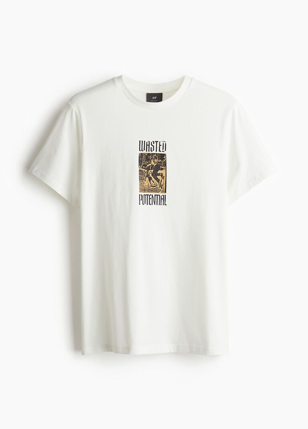 Светло-бежевая футболка H&M