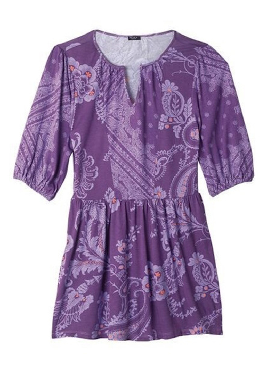 Фіолетова блуза з баскою Studio 1886