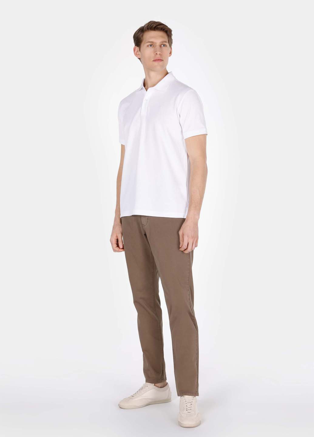 Коричневые кэжуал летние чиносы брюки Colin's