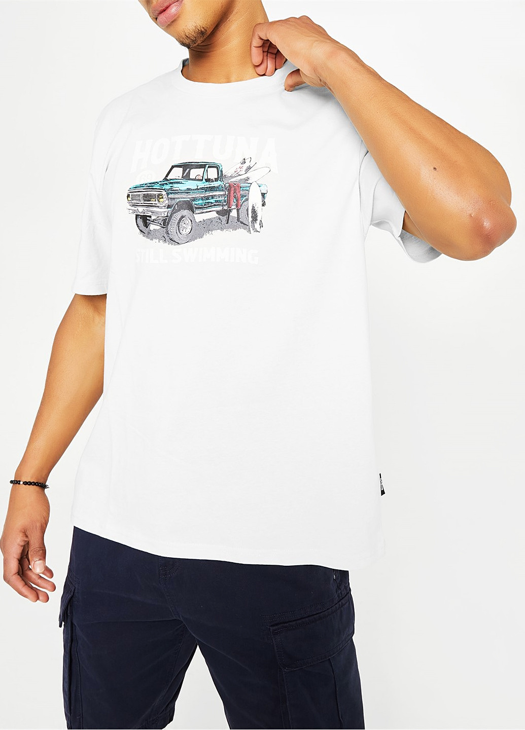 Біла футболка Hot Tuna