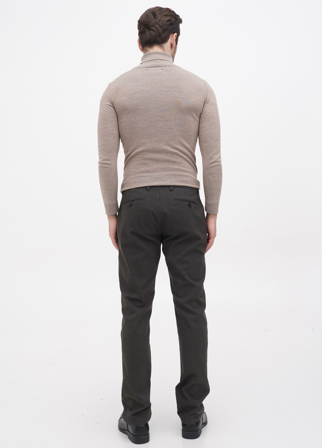 Темно-коричневые кэжуал демисезонные зауженные брюки Lagrand