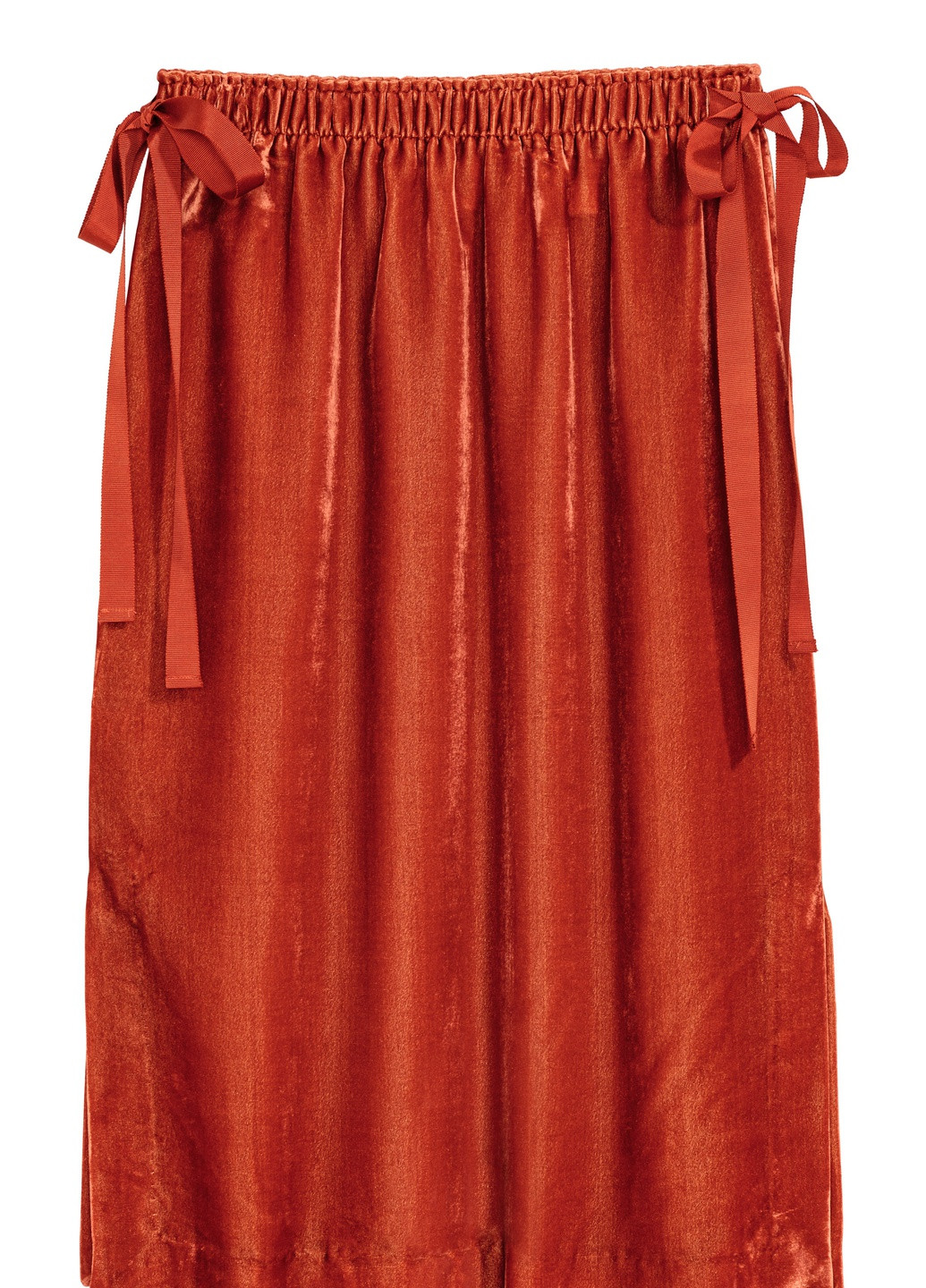 Терракотовая однотонная юбка H&M