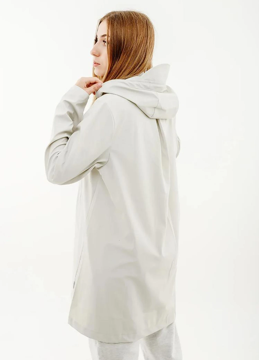 Світло-сіра демісезонна куртка 1834-offwhite Rains Jackets White