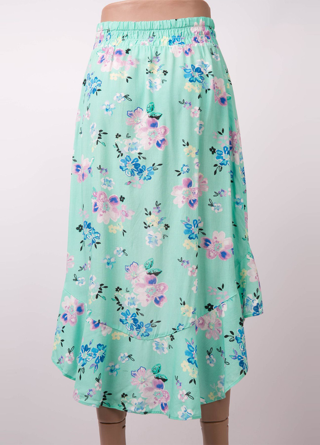 Мятная кэжуал цветочной расцветки юбка Asos на запах