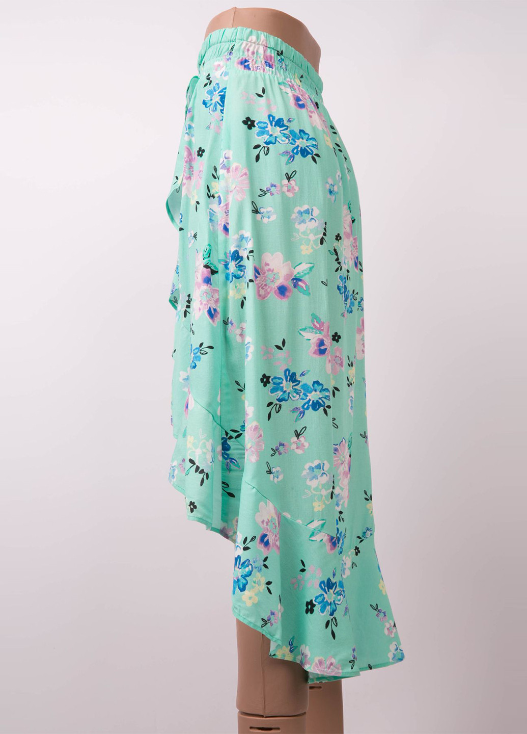 Мятная кэжуал цветочной расцветки юбка Asos на запах