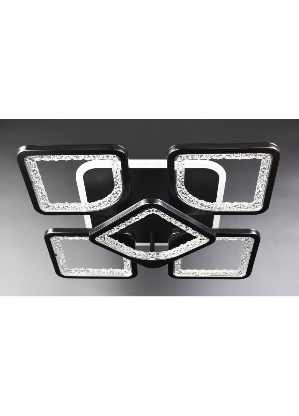 Люстра потолочная LED с пультом A2281/4+1SQ-RGB-bk Черный 11х40х40 см. Sunnysky (253628878)