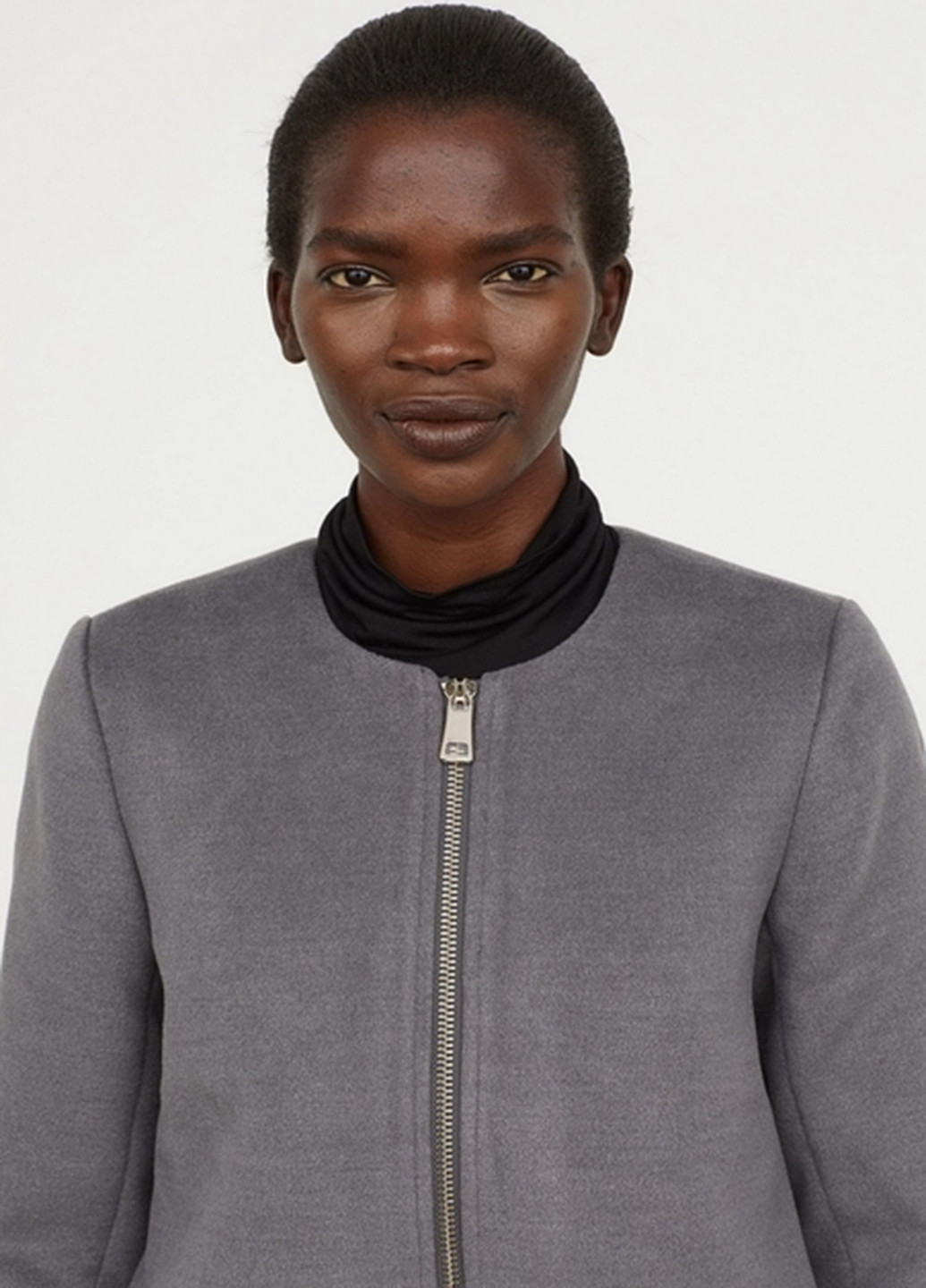 Сіре демісезонне Пальто однобортне H&M