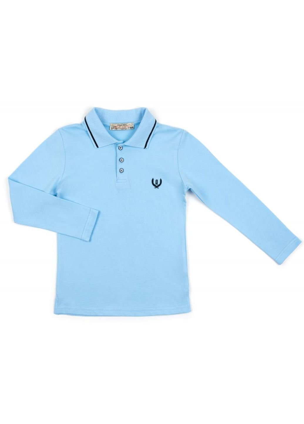 Кофта поло с длинным рукавом (6008-164B-blue) A-yugi (251313868)