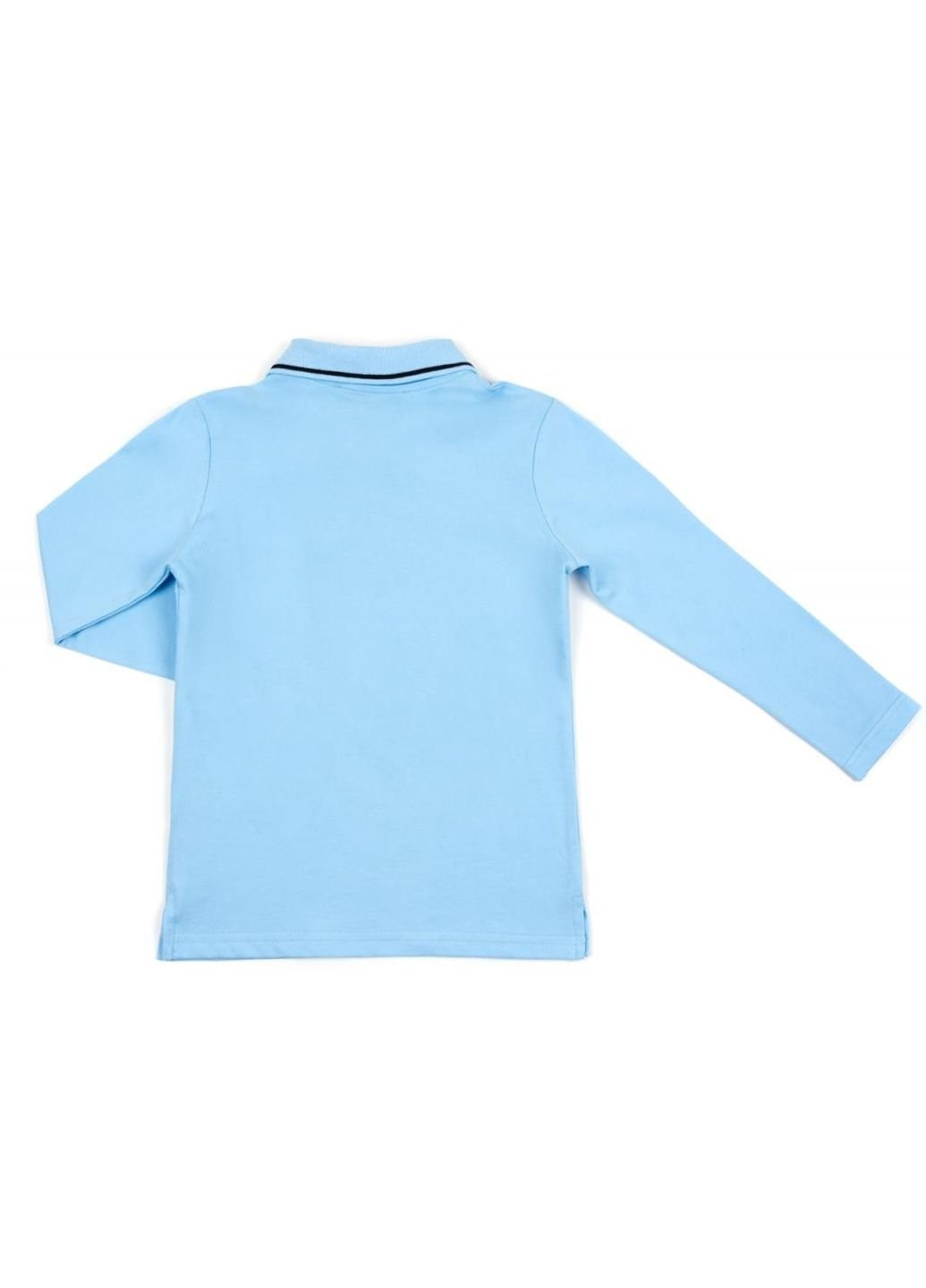 Кофта поло с длинным рукавом (6008-164B-blue) A-yugi (251313868)