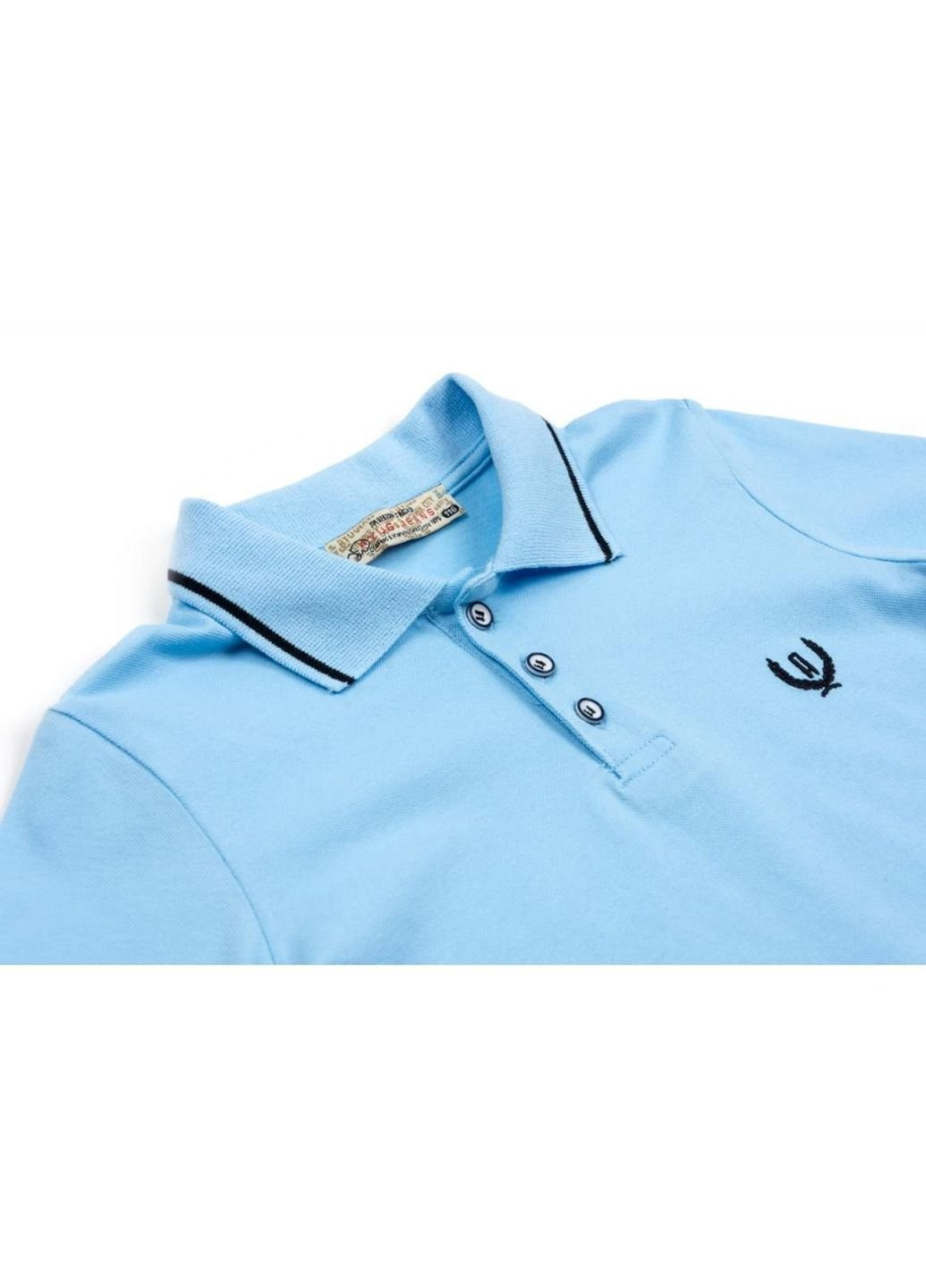 Кофта поло с длинным рукавом (6008-164B-blue) A-yugi (251313868)