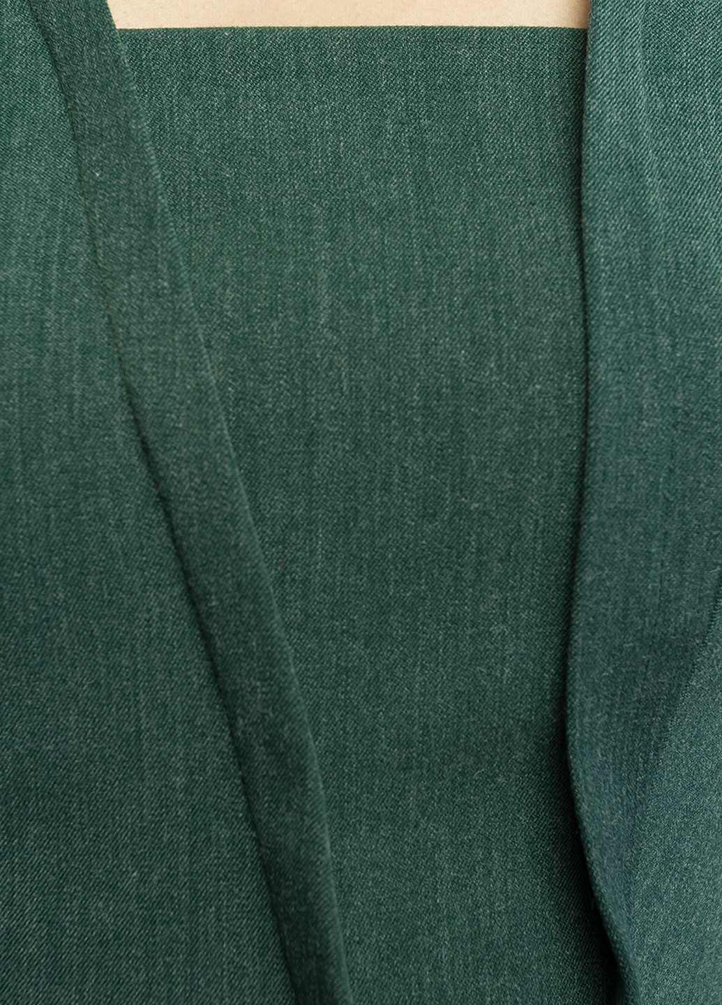 Костюм (блуза, юбка) BGL юбочный однотонный зелёный кэжуал