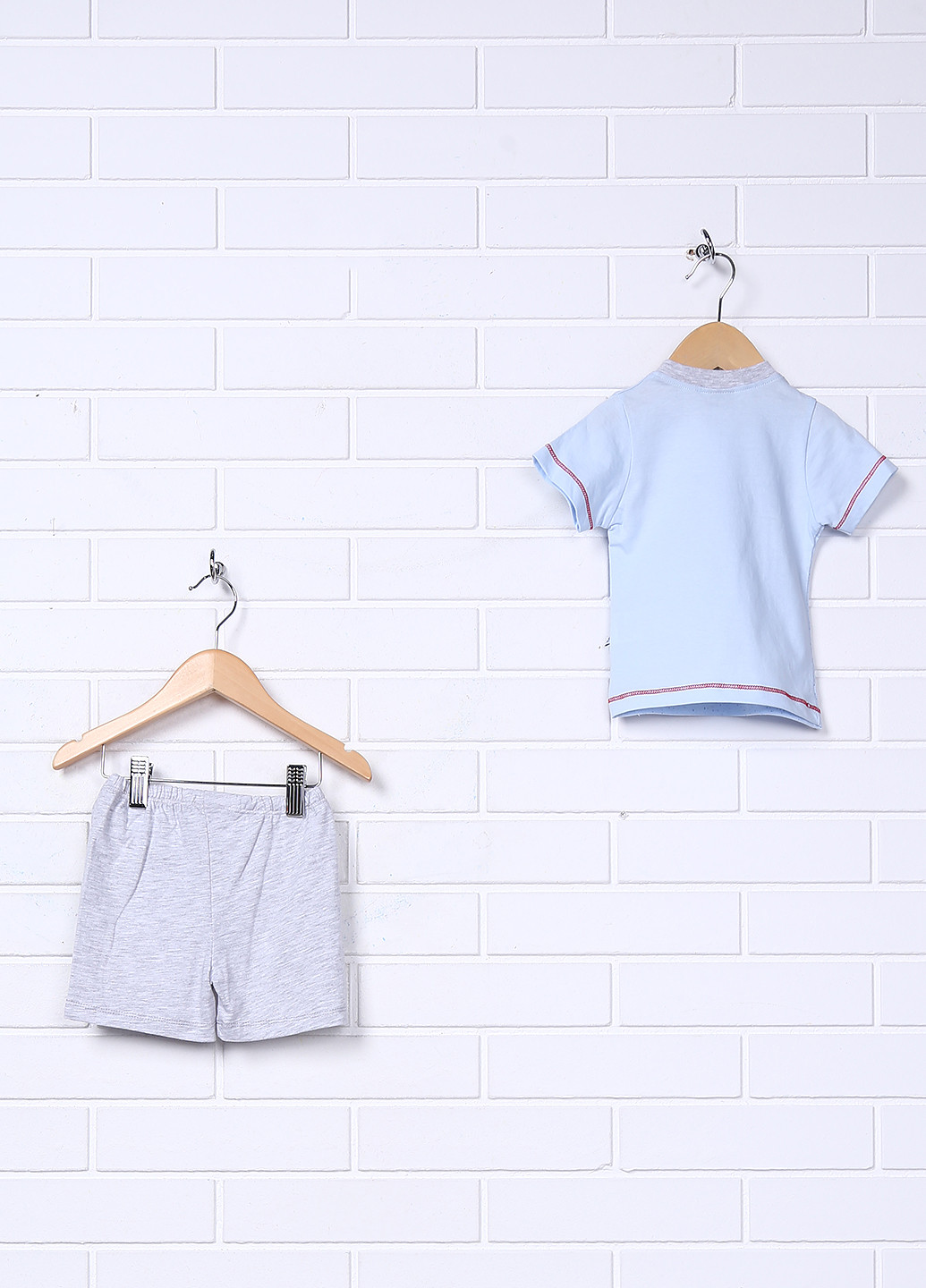 Голубой летний комплект (футболка, шорты) Twetoon