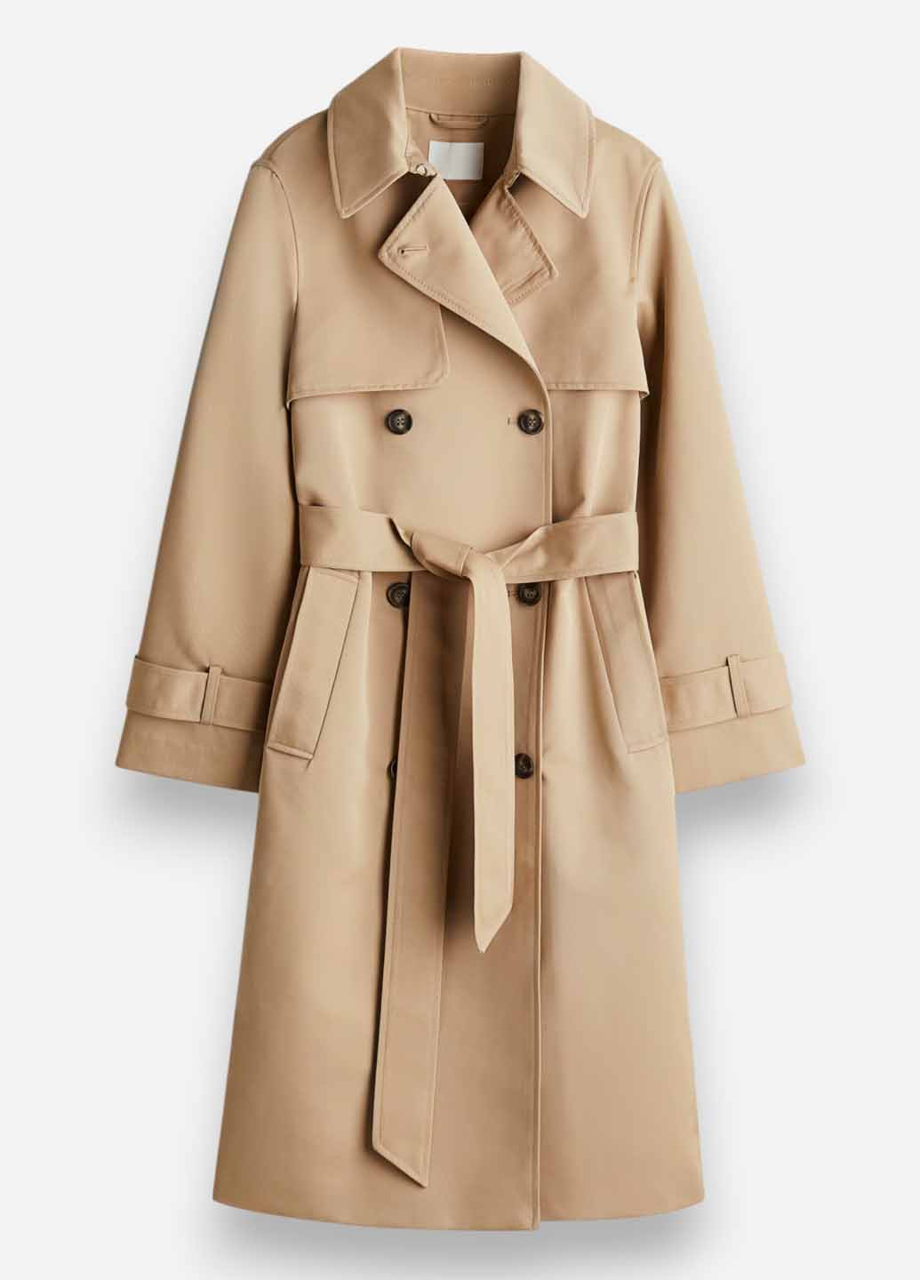 Плащ H&M тренчкот на пуговицах демисезон (367100777)