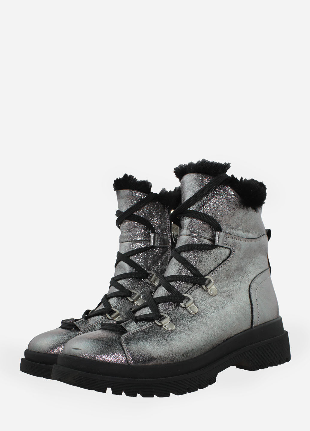 Зимние ботинки rf03599 никель Favi