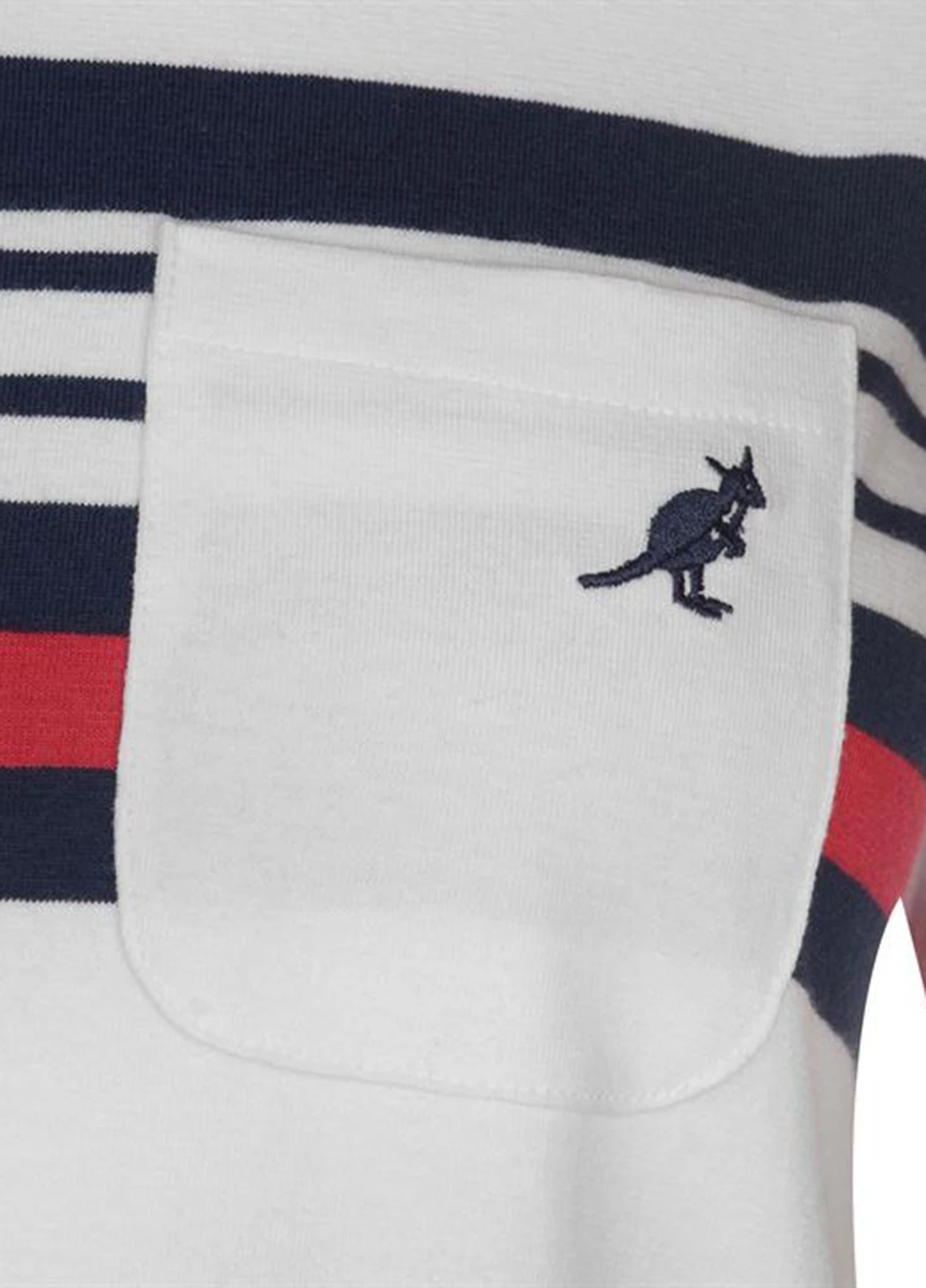 Белое кэжуал платье платье-футболка Kangol в полоску