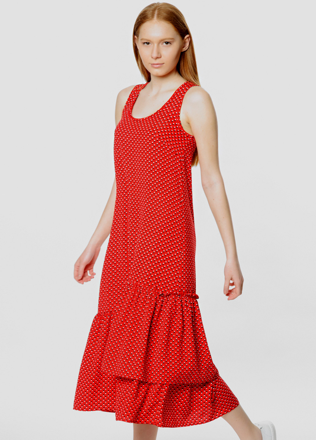 Червона кежуал сукня Arber однотонна
