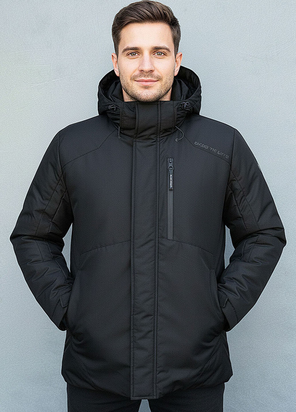 Чорна демісезонна куртка Sun's House