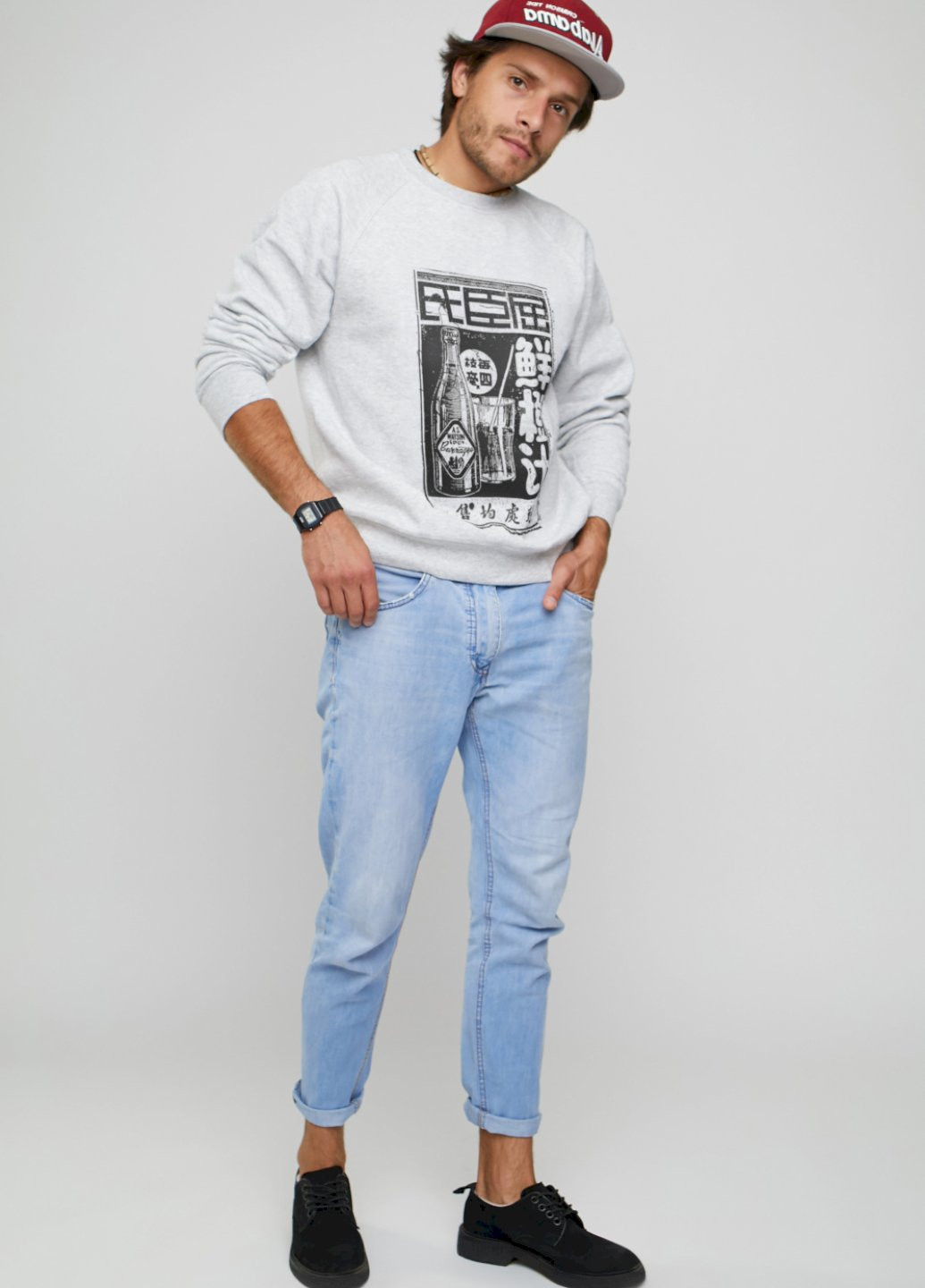 Сірий світшот YAPPI (198688738)