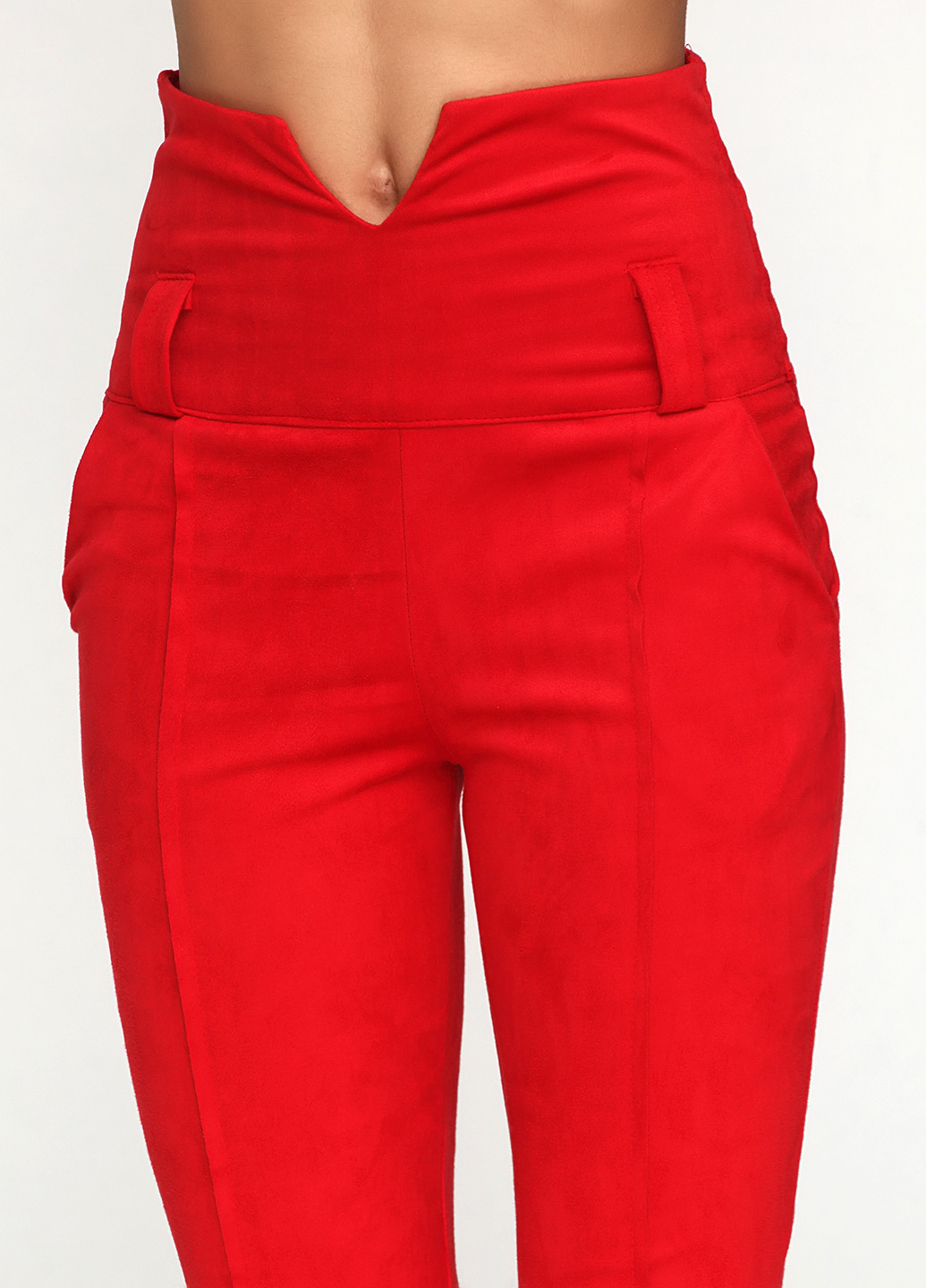 Красные кэжуал демисезонные зауженные брюки Dorkini