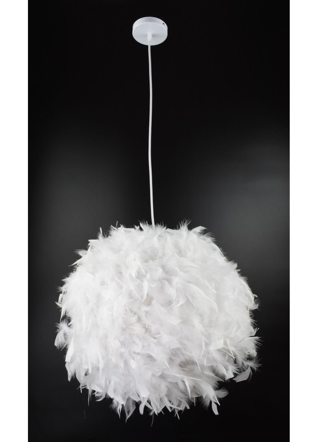 Люстра стельова підвісна на 1 лампочку AS137/500-wh Білий 40х45х45 см. Sunnysky (253628594)