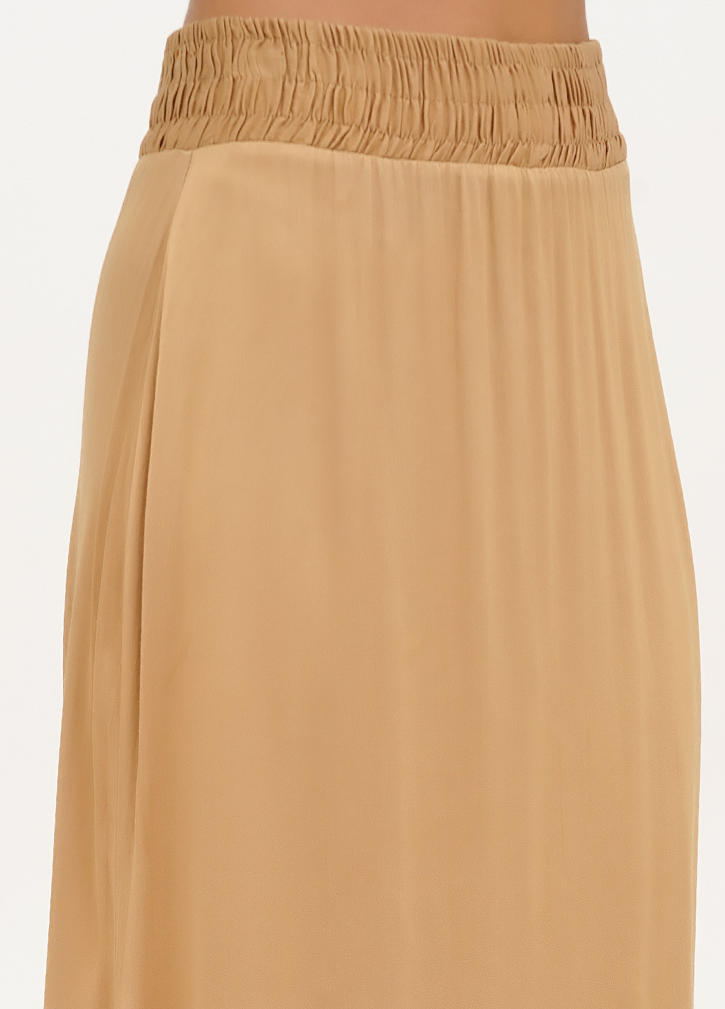 Бежевая кэжуал однотонная юбка Vicolo а-силуэта (трапеция)