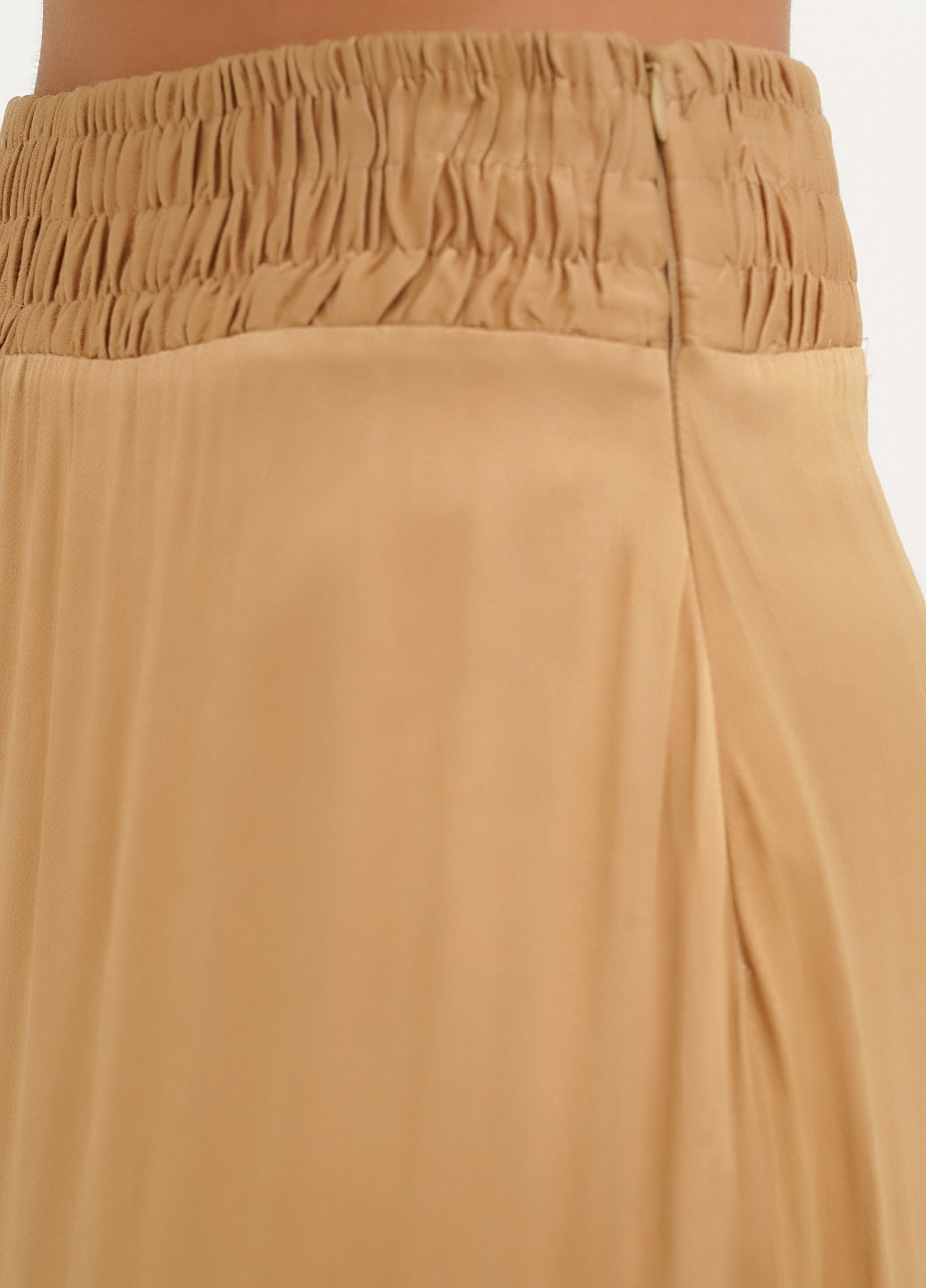 Бежевая кэжуал однотонная юбка Vicolo а-силуэта (трапеция)