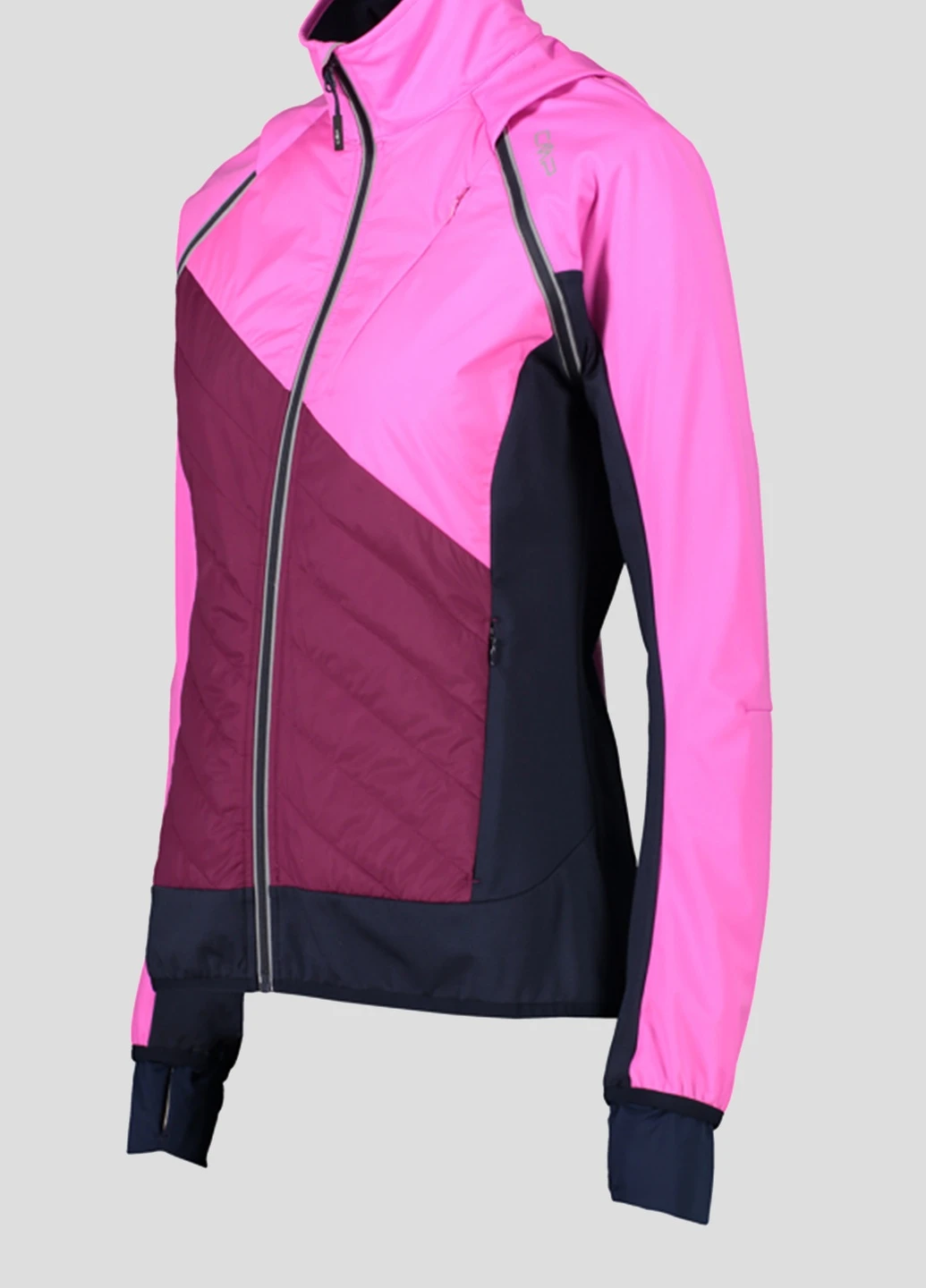 Розовая спортивная куртка с логотипом Woman Jacket With Detachable S CMP (253616523)