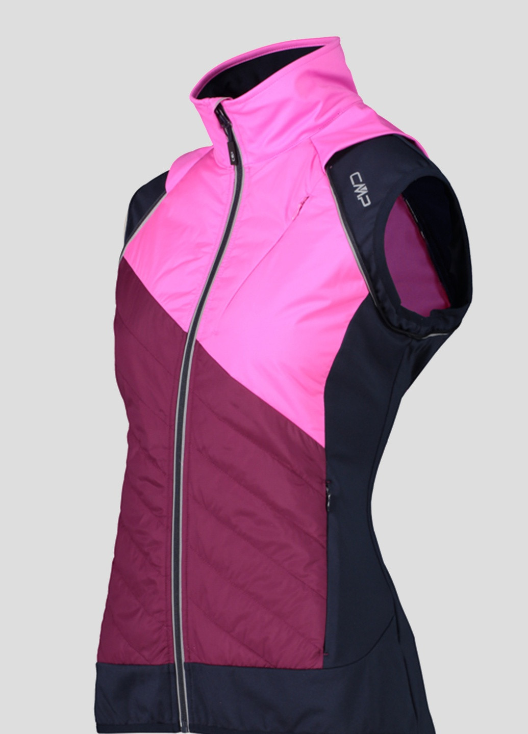 Розовая спортивная куртка с логотипом Woman Jacket With Detachable S CMP (253616523)
