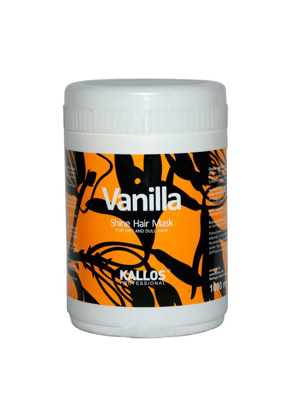 Маска для сухих і тьмяних волосся Kallos Vanilla Shine Hair Mask 1000 мол Kallos Cosmetics (190303325)