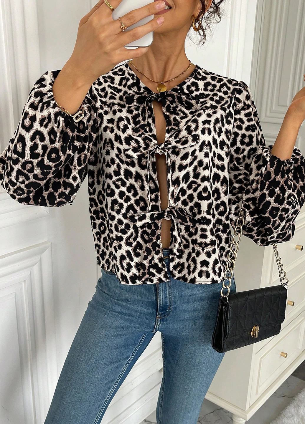 Комбінована блуза SHEIN